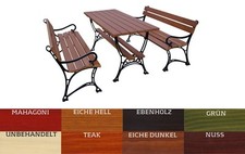 MEUBLES DE JARDIN 2 x BANC + TABLE ensemble de sièges bois table de jardin...