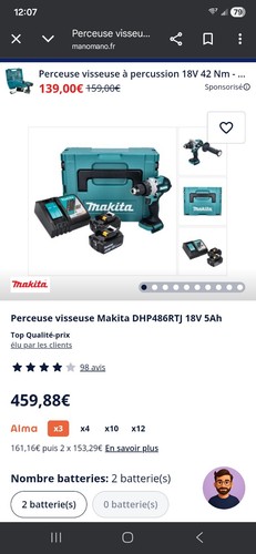 Perceuse visseuse - , à