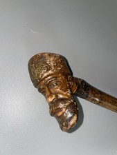 Canne Art Populaire Tête De