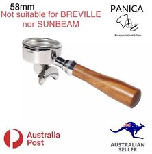 GROUP HANDLE PORTAFILTER DOUBLE SPOUT 58mm for EXPOBAR, ROCKET, ECM, ISOMAC