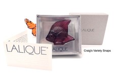 LALIQUE Crystal Golden Red