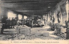 CPA 71 PERRECY LES FORGES CHAIR FACTORY REPAIR WORKSHOP