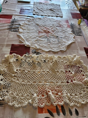 Lot anciens napperons - 3,