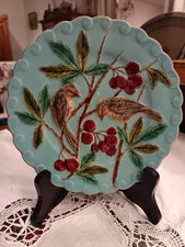 Assiette en Barbotine décor