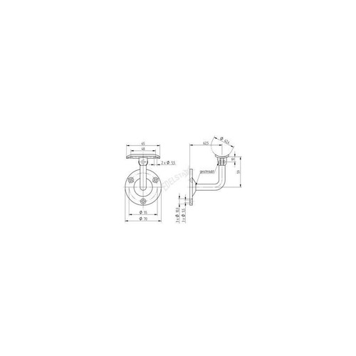 Support main courante - support, main-courante