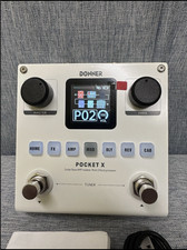 Donner Pocket X Multi Effects Pedal Electric Guitar & Bass AMP Modeler 62 Effect