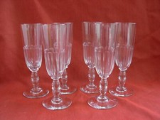 SERIE DE 6 FLUTES A CHAMPAGNE