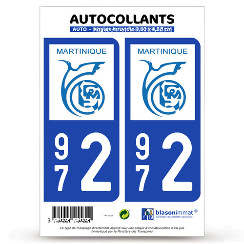 Stickers autocollant plaque - 2,
