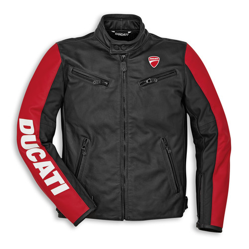 Ducati veste moto cuir - ducati,