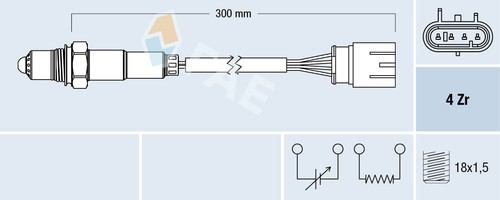 Sonde lambda 77586 fae - sonde,