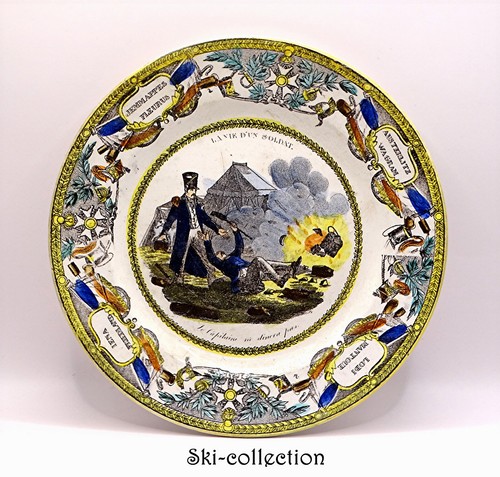 Assiette couleur - assiette, en