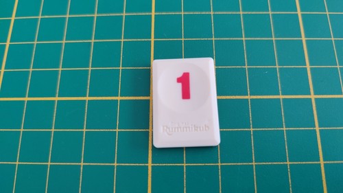 Tuile chiffre rouge jeu - chiffre, 1