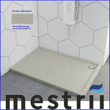 Receveur de Douche Aspect Pierre Quadrat Rectangle Quart Bac Ciment Pierre