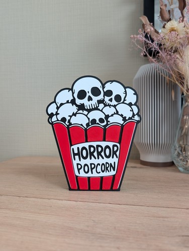 Logo horror popcorn - popcorn, 3d