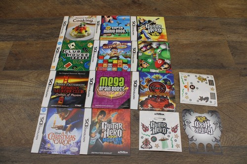 Lot nintendo ds manuals - lot,