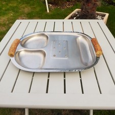 Plat en inox - années 70 -