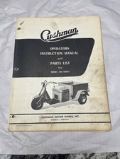 Cushman Instruction Manual and Parts List for Model 780 Series