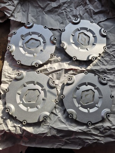 Caches moyeux renault gris - 4,