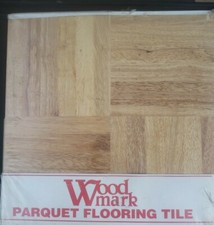 Wood Mark ONE BOX ,,,10 sq ft 12 x 12 Parquet hardwood flooring.