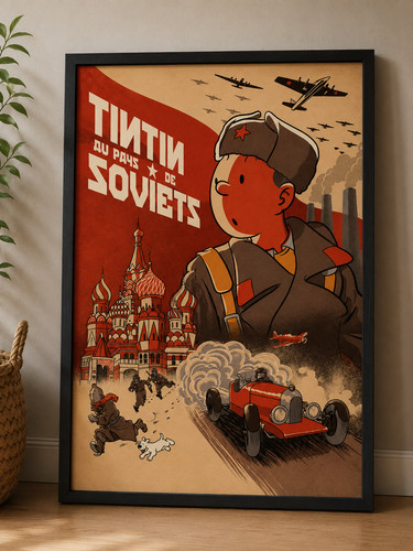 Magnifique cadre tintin - cadre,