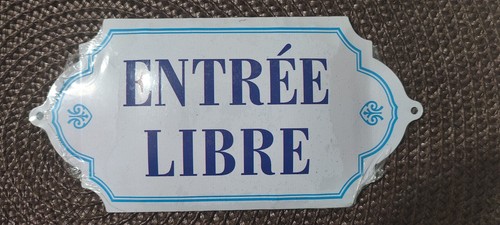Plaque porte entrée - porte, "entrée