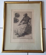 Estampe lithographie signé