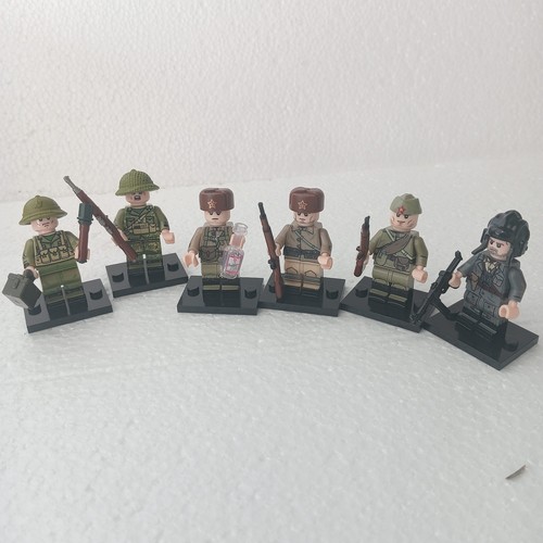 Ww2 lot figurines armée russe - lot,