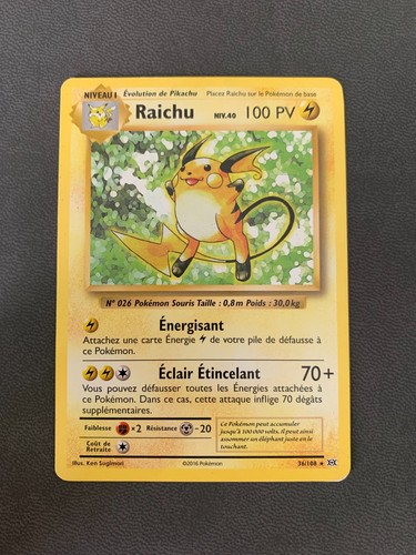 Carte pokémon raichu - :, 36/108