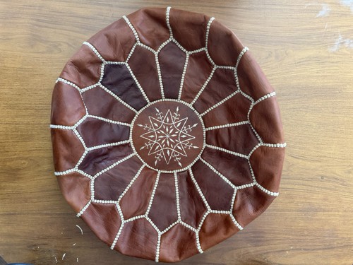 Dark brown round - round,