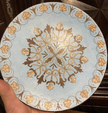 19th century Decorative Plate Antique Dishware Service Fine Earthenware Napoleon III