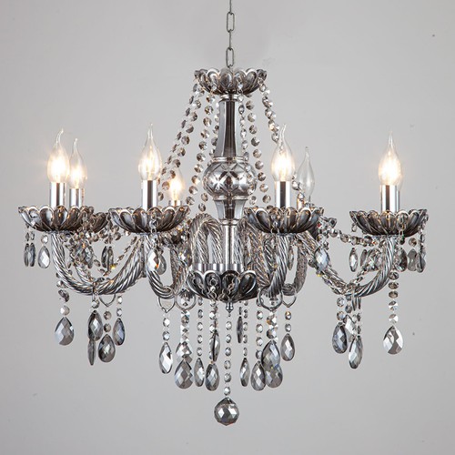 Lustre wdw gris - gris, cristal