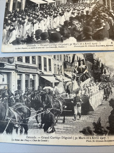 Lot cpa carnaval ostende - cpa,