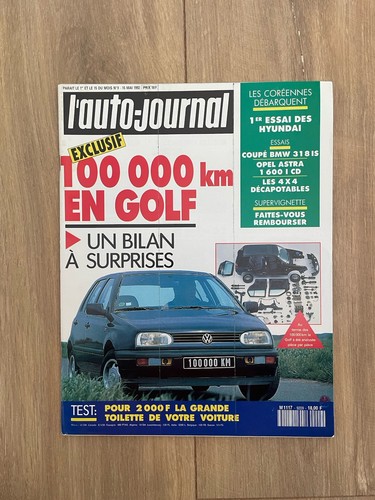 Revue auto journal 1992 vw - revue,