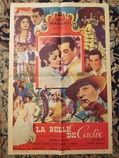 Affiche 1953 LA BELLE DE CADIX 40x60 Luis MARIANO Carmen SEVILLA Raymond BERNARD