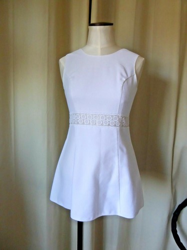 Mini robe courte blanche tenue - robe,