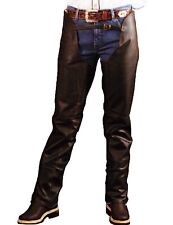 Chaps En Cuir Lisse Pull-Up