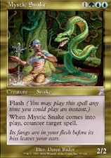 Mystical Snake - Mystic Snake - Time Spiral - Magic mtg - Exc