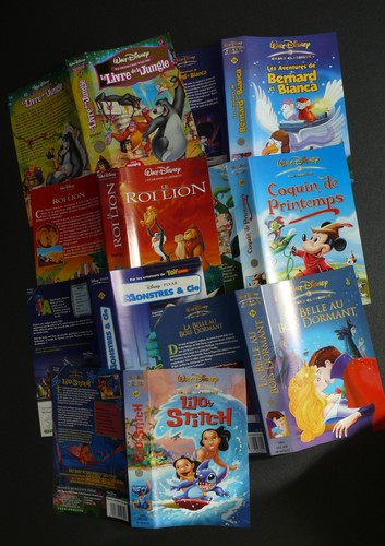 Lot jaquettes vhs dessins - jaquettes,