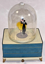 REUGE MUSIC BOX DANCING COUPLE BALLERINA See Video Swiss vintage