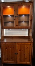 IKEA LEKSVIK BUFFET WITH TOP CABINET AND CUSTOM LIGHTING