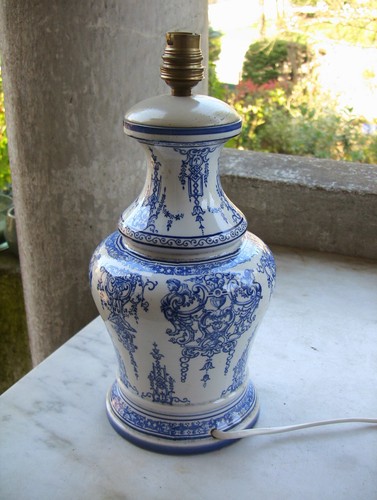Ancien pied lampe en - lampe,