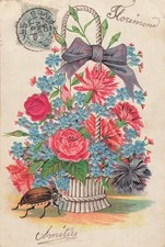 CP ILLUSTREE GAUFREE PANIER