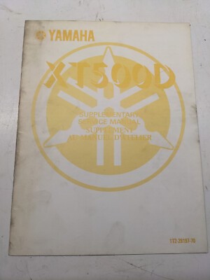 Yamaha supplementary service - supplementary,