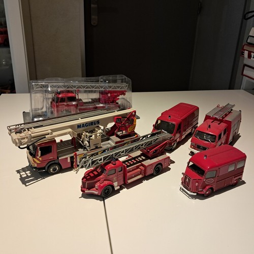 Lot camions de pompiers - de,