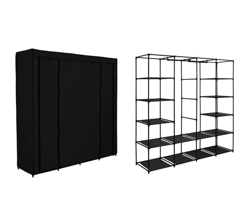 Armoire textile noire olena - armoire,