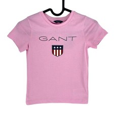 GANT Filles Rose Bouclier Ras Cou T-Shirt Taille 5-6 Ans 110/116 CM