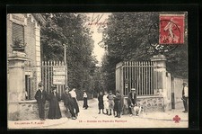 Old postcard Le Perreux, entrance to Parc du Perreux 1907 