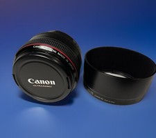 Canon EF 50mm f/1.2 L USM Lens -Caps, Hood & Soft Bag Included, Ultrasonic Motor