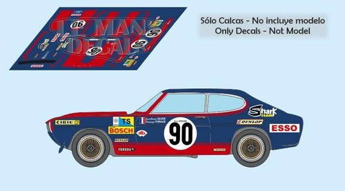 Autocollants ford capri le - autocollants,