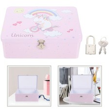  Boite Qui Ferme À Clé Caisse Metallique De Rangement Coffre-fort